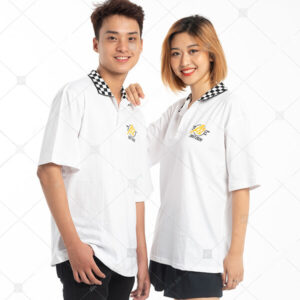 Mẫu Áo Lớp Caro Màu Trắng A2