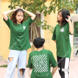 Áo Lớp Phản Quang Cổ Tròn Màu Rêu Lớp 10A2