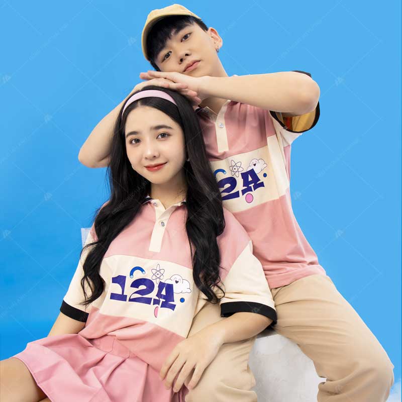 Mẫu áo lớp GenE Adorable Màu Hồng Hảo Con ngoan trò giỏi - Ảnh 2