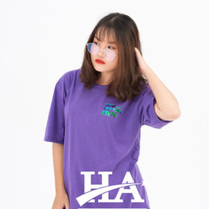 Mẫu Áo Lớp Hologram Màu Tím Violet A3K78