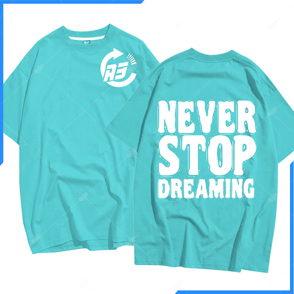 Mẫu Áo Lớp Oversize Màu Xanh A3