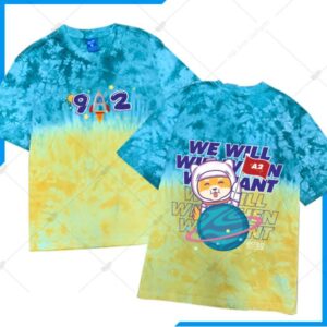 Mẫu Áo Lớp Patchy Ombre Xanh Vàng 9A2 Mới Nhất 2021