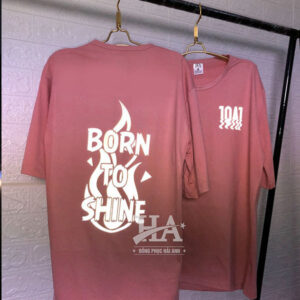 Áo Lớp Phản Quang Cổ Tròn Màu Lòng Tôm Born to shine
