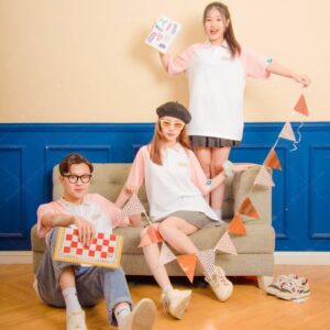 Mẫu áo lớp Retro cổ Bear Together We Grow
