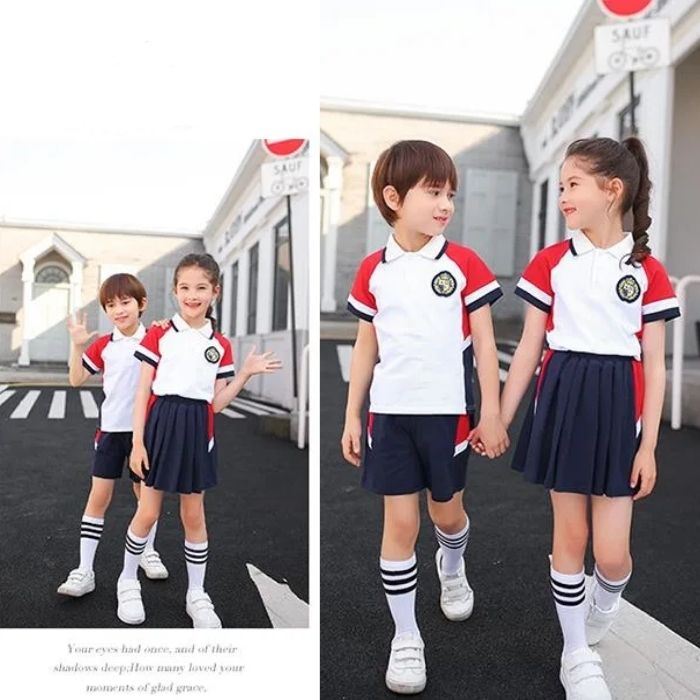 Mẫu áo polo trắng đồng phục học sinh cấp 1 - Ảnh 3