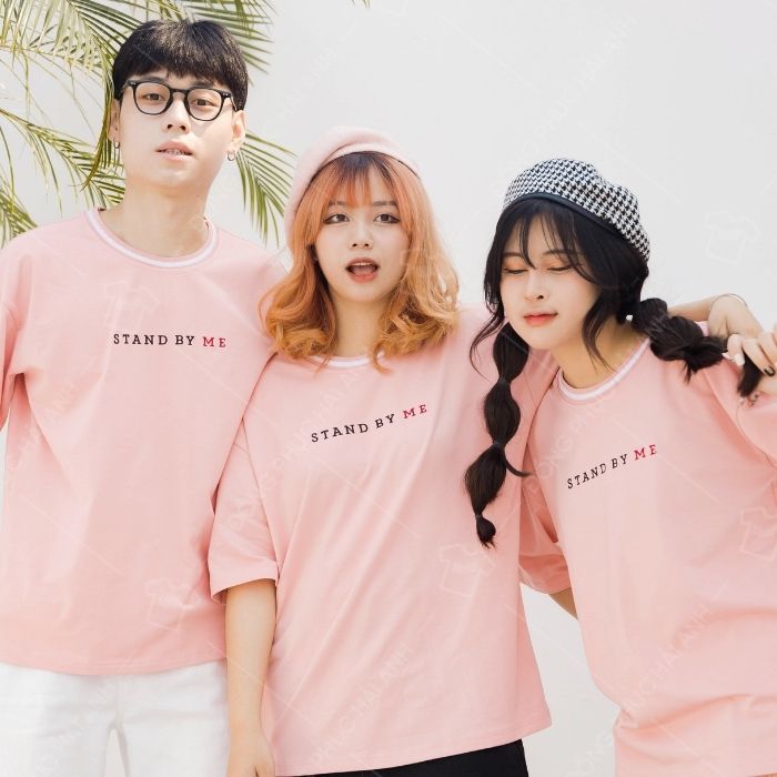 Mẫu Áo Simple Lớp 10a4 Stand By Me với sắc hồng thời thượng - Ảnh 3