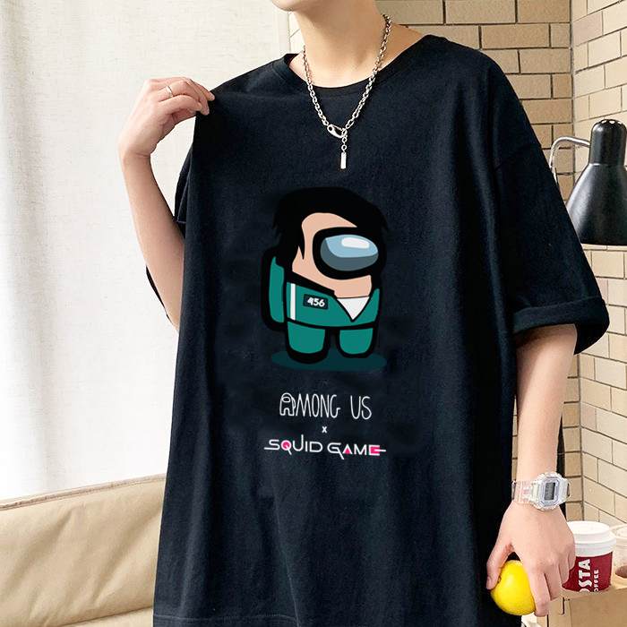 Mẫu áo thun Among Us kiểu dáng oversize trẻ trung - Ảnh 4