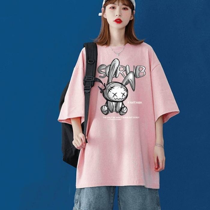 Áo thun cổ tròn hình thỏ rabbit ấn tượng, siêu hot, chất lượng cao cấp - Ảnh 8
