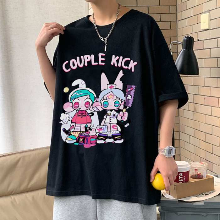 Mẫu áo thun Couple Kick nổi bật với hình in dễ thương - Ảnh 2