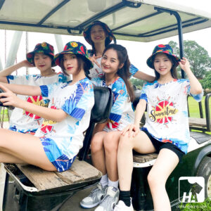 Mẫu Áo Thun Đồng Phục Du Lịch Slogan Summer Time