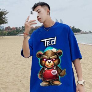 Mẫu áo thun in hình gấu Ted siêu ngầu
