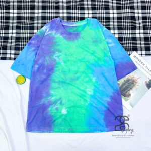 Áo Thun Tie Dye Xanh Đậm Giá Sỉ 49K - ngưng sản xuất