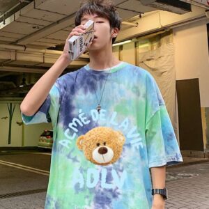 Áo thun unisex gấu bông thiết kế dễ thương, đa dạng màu sắc
