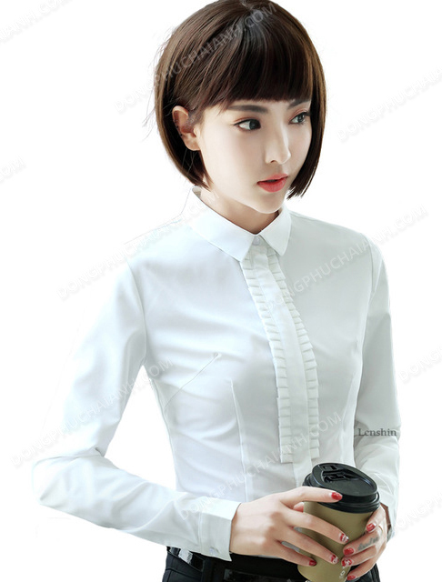 Đồng phục áo sơ mi nữ công sở 19