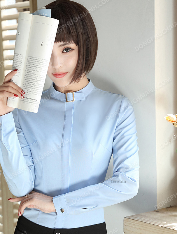 Đồng phục áo sơ mi nữ công sở 22