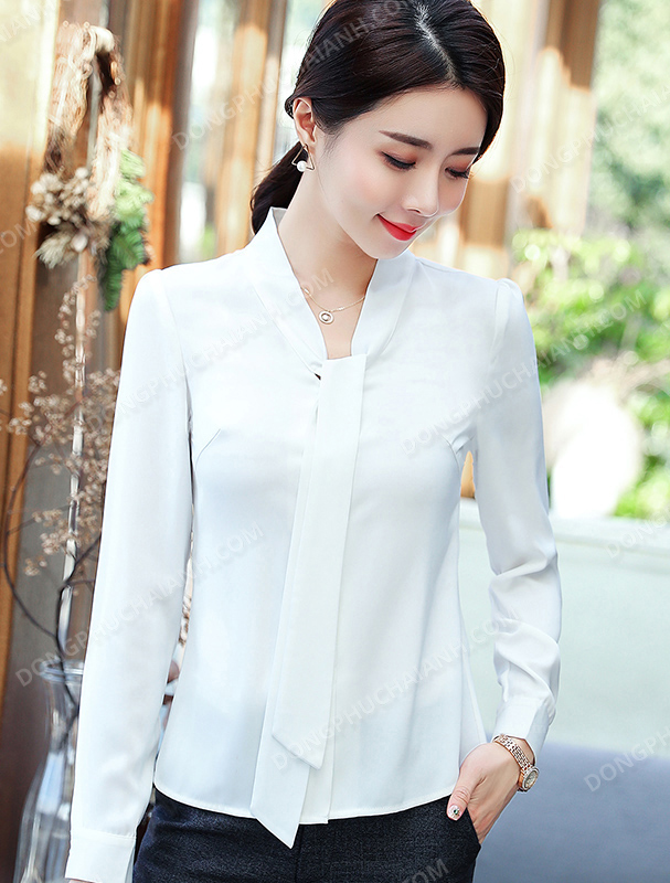Đồng phục áo sơ mi nữ công sở 25