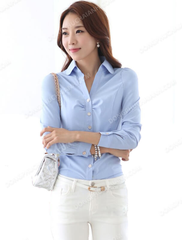 Đồng phục áo sơ mi nữ công sở 30 - Ảnh 6