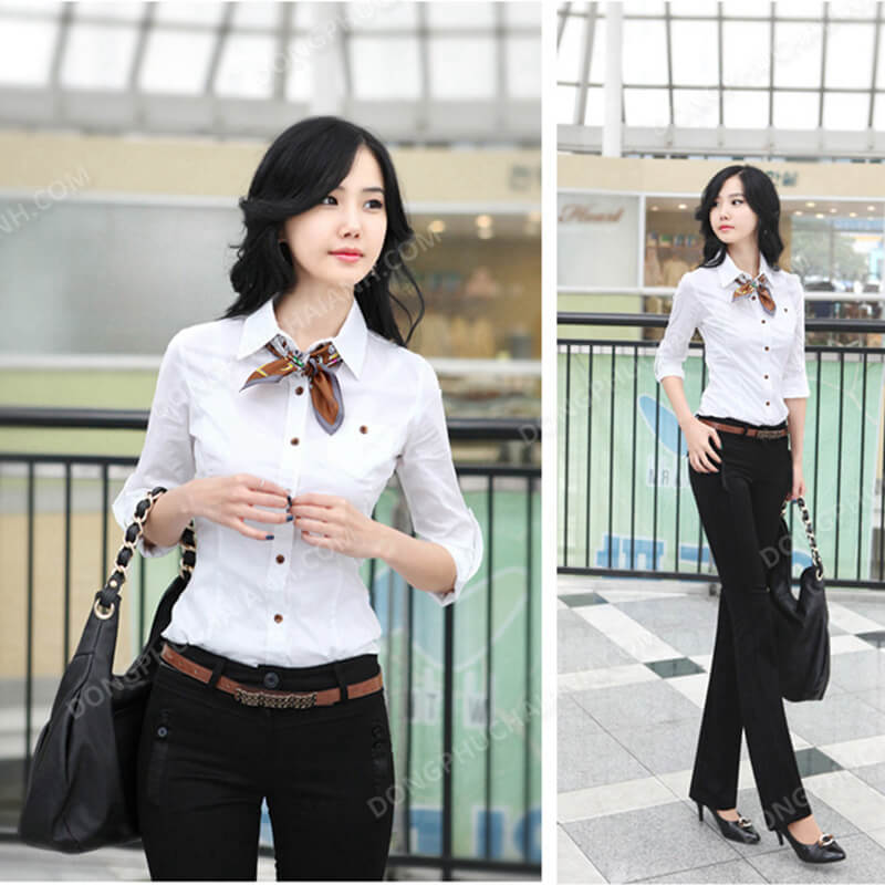 Đồng phục áo sơ mi nữ công sở 31 - Ảnh 5