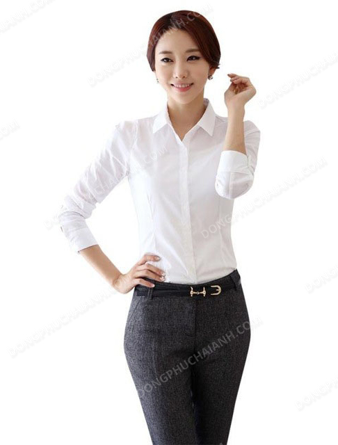 Đồng phục áo sơ mi nữ công sở 33
