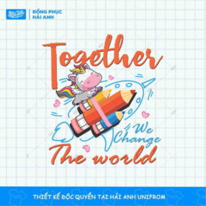 Mẫu Hình In Typographic Kỳ Lân Tên Lửa