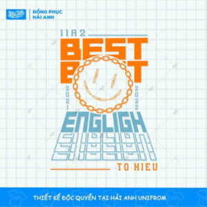 Mẫu Hình In Typographic Mặt Cười 11A2 Best English
