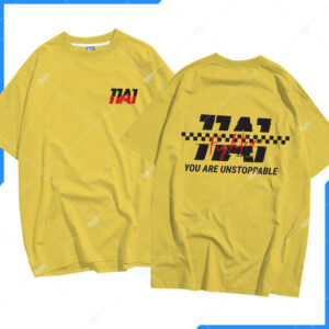 Mẫu Áo Lớp Oversize Cổ Tròn Màu Vàng Cúc 11A1