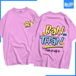 Mẫu Áo Lớp Oversize Rosy Màu Tím Hồng