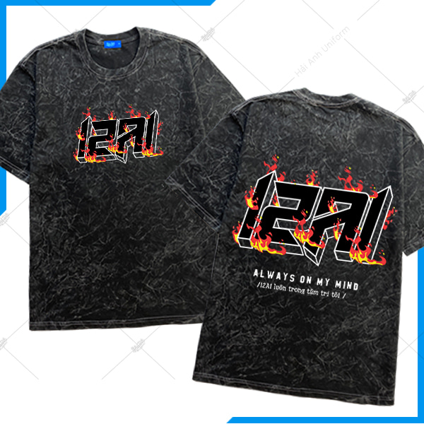 Mẫu Áo Wash Màu Đen Trùm Trường 12A1 - Ngông Collection