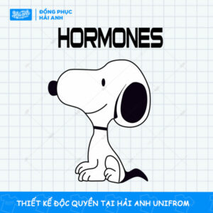 Mẫu Hình In Đáng Yêu Chú Chó Hoạt Hình Hormones
