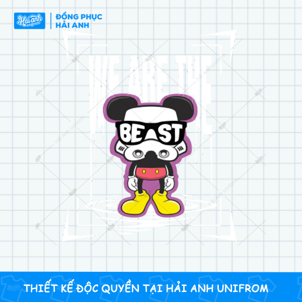 Mẫu Hình In Streetwear Graphic Chuột Mickey We Are The Best