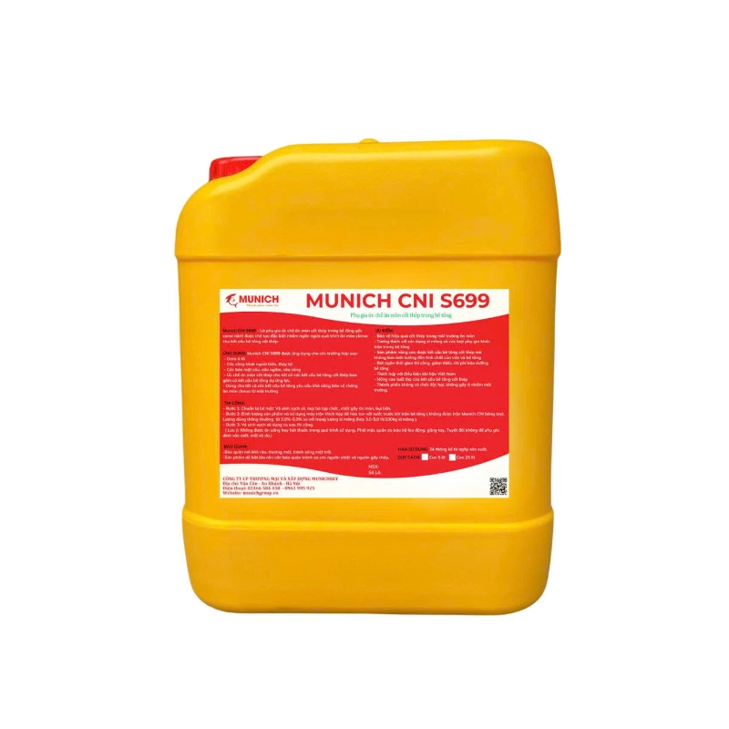 Munich CNI S699 - Phụ gia ức chế ăn mòn cốt thép trong bê tông