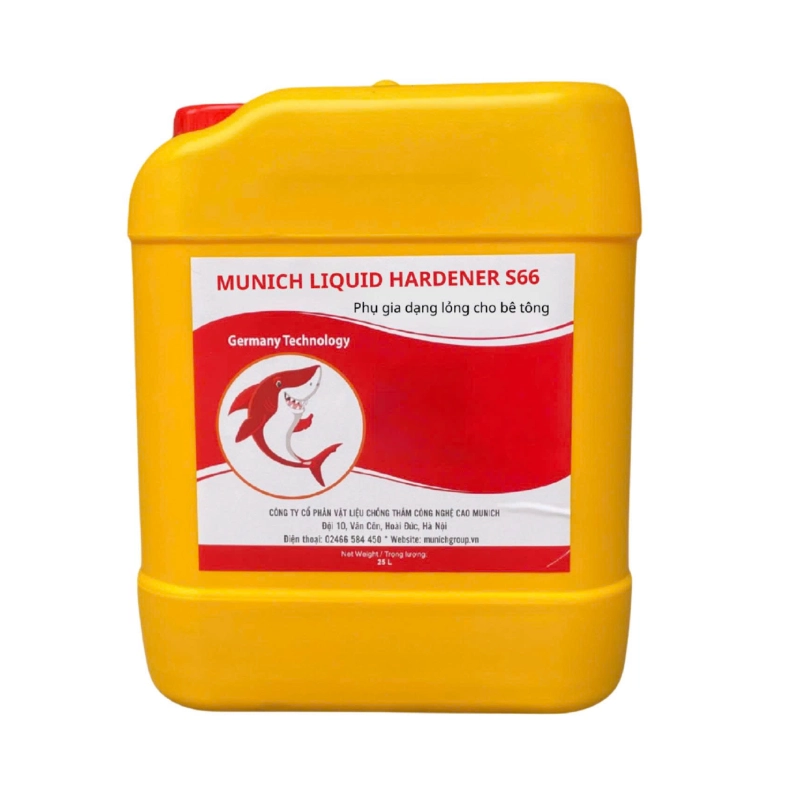 Munich Liquid Harderner S66 - Hợp chất đông cứng bề mặt trong suốt, chống bụi, lớp phủ và bảo dưỡng cho bề mặt bê tông - Ảnh 2