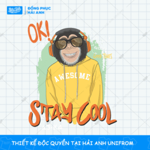 Mẫu Hình In Động Vật OK Stay Cool
