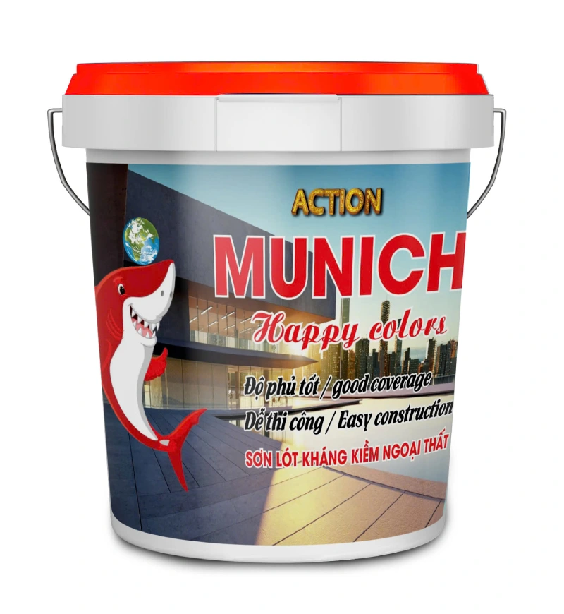 Munich Action Prime – Sơn lót kháng kiềm nội ngoại thất - Ảnh 2