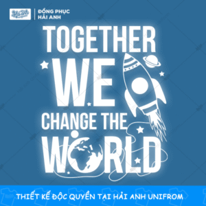 Mẫu Hình In Phản Quang Together We Change The World