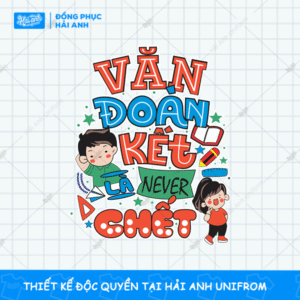 Mẫu Hình In Văn Đoàn Kết Never Chết