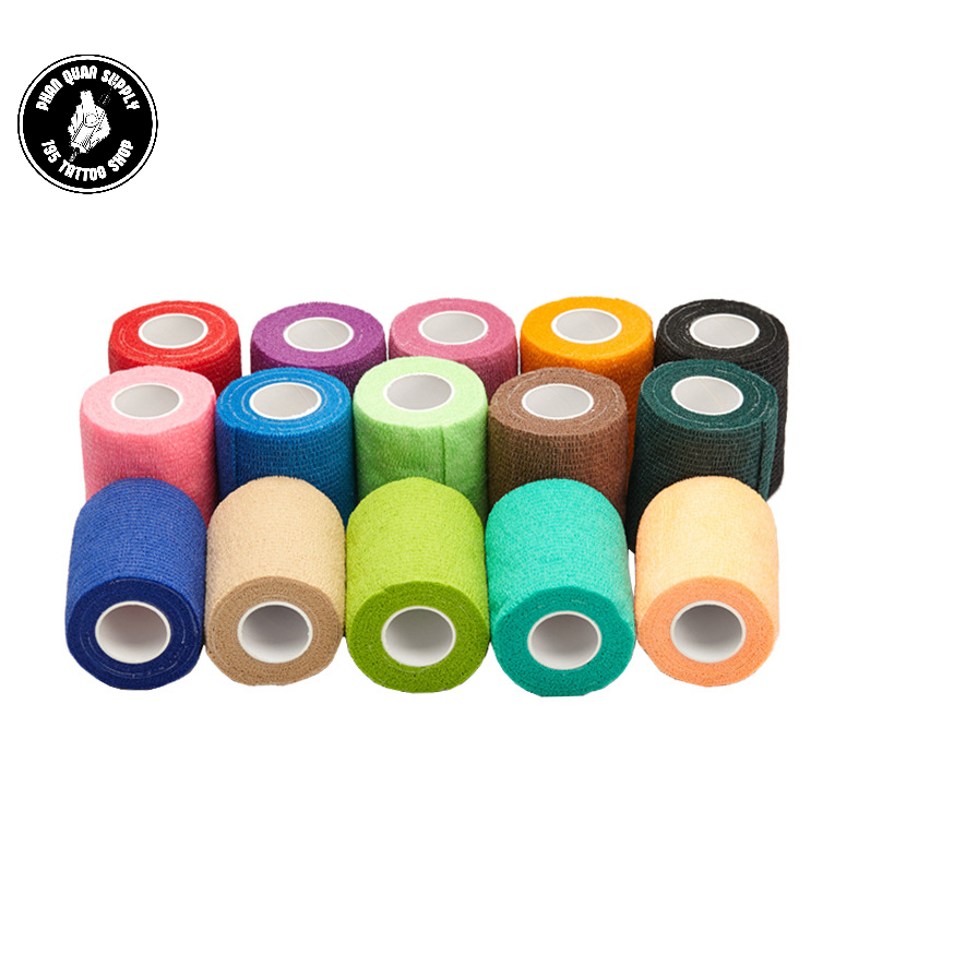 5 Bọc tay cầm máy xăm - 5 băng keo thể thao - 5 băng quấn máy xăm