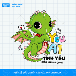 Mẫu Hình In Artwork Yêu A1 Tình Yêu Siêu Khủng Long